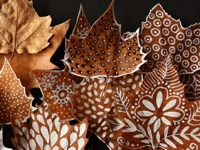 pinterest Painted Leaves